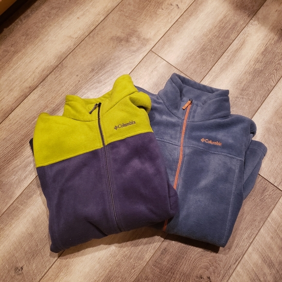 Lot of kids columbia fleece jackets size xl 18/20